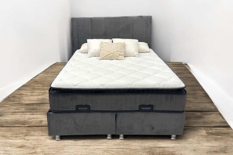 Lit coffre Lugano Gris