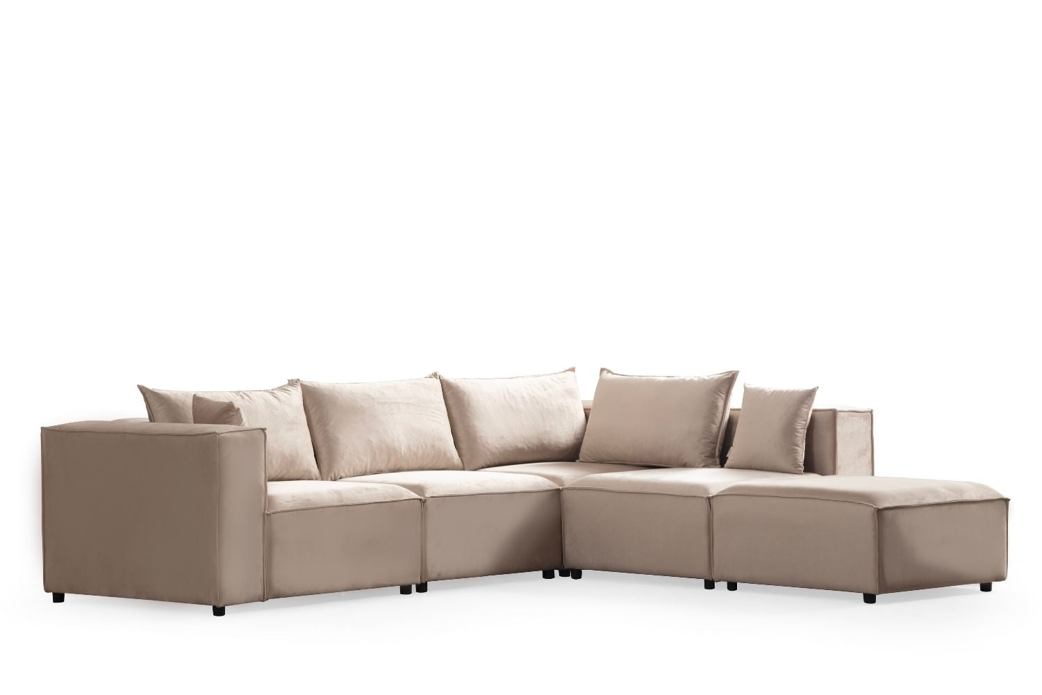 Canapé d’angle Nova Beige modulable 4+1
