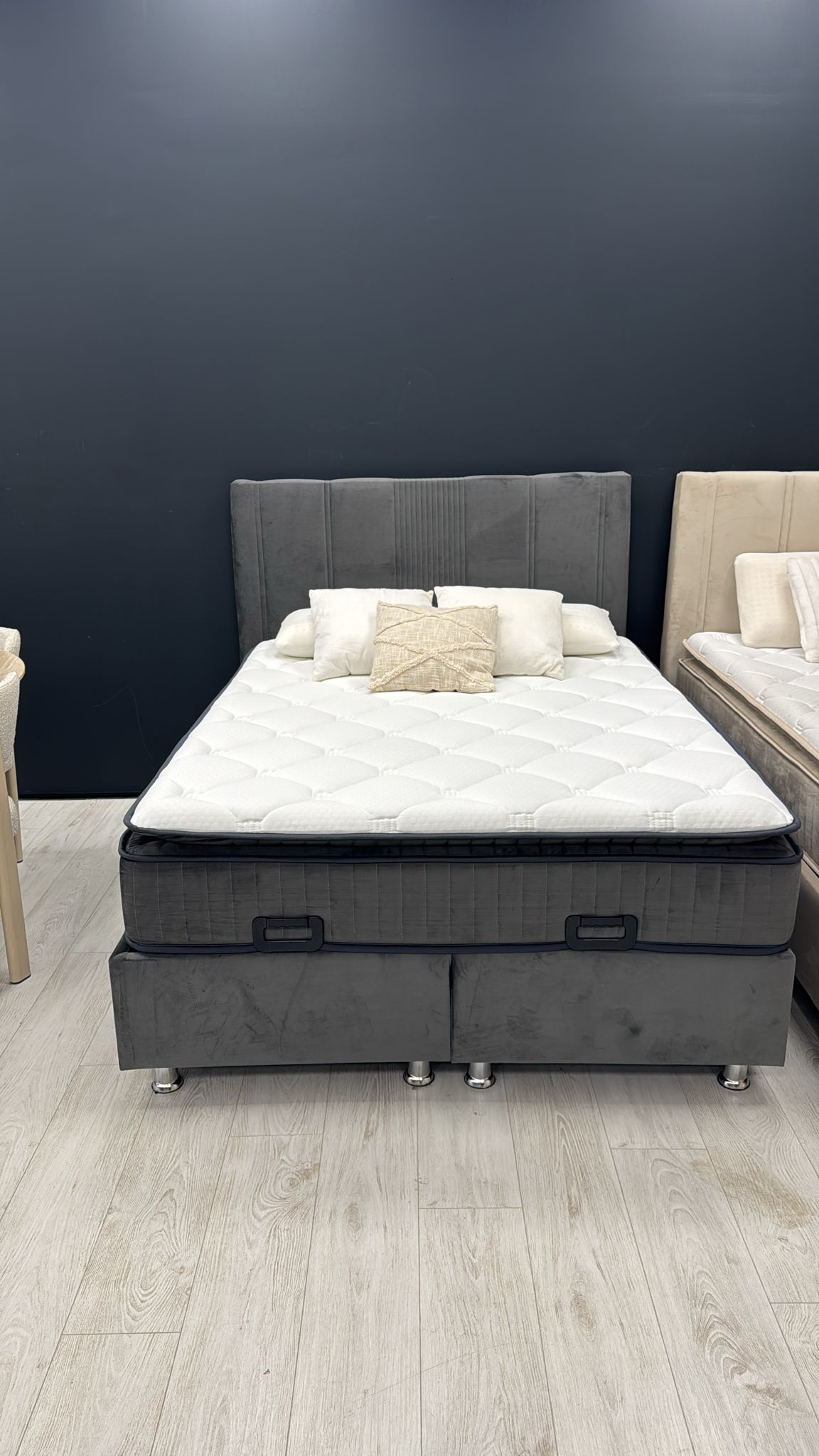 Lit coffre Lugano Gris