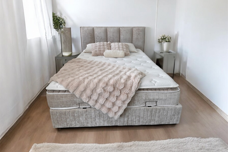 Pack complet Lit coffre Eden + Matelas Nova Premium 32cm