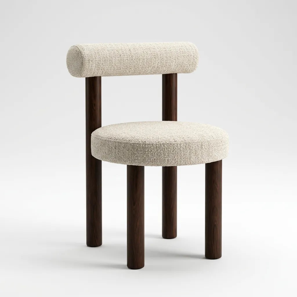 Chaise Irina Cremona Beige Noyer