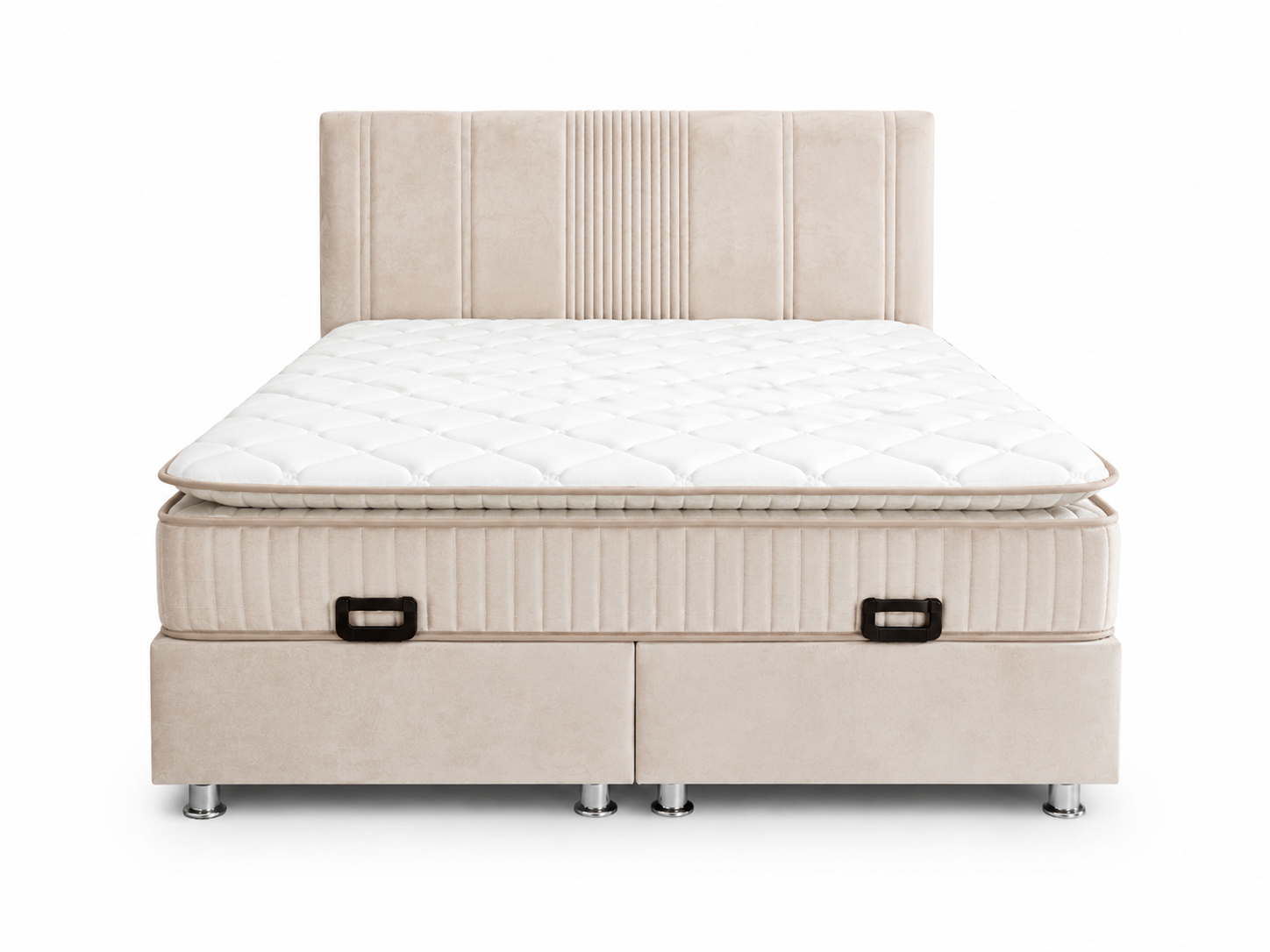 Lit coffre Lugano Beige