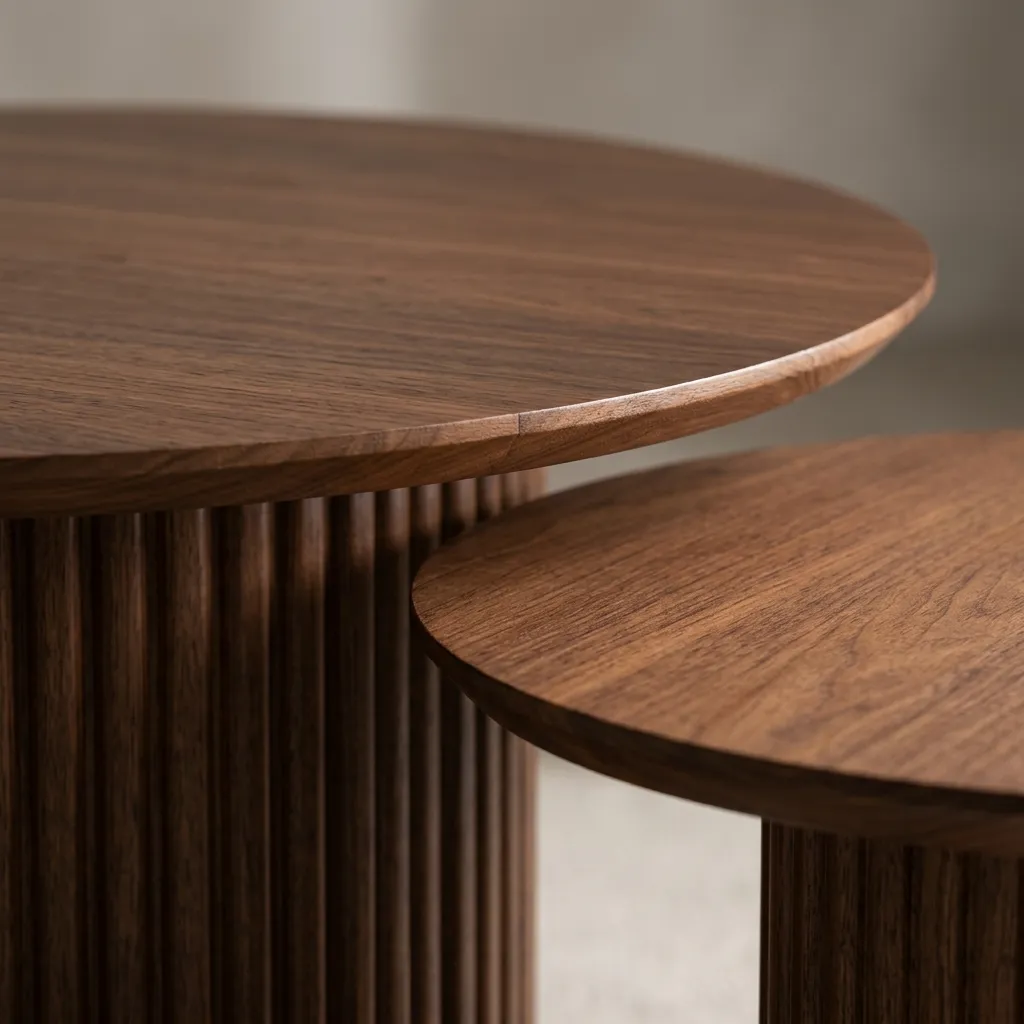 Table Basse Gigogne Duo Noyer