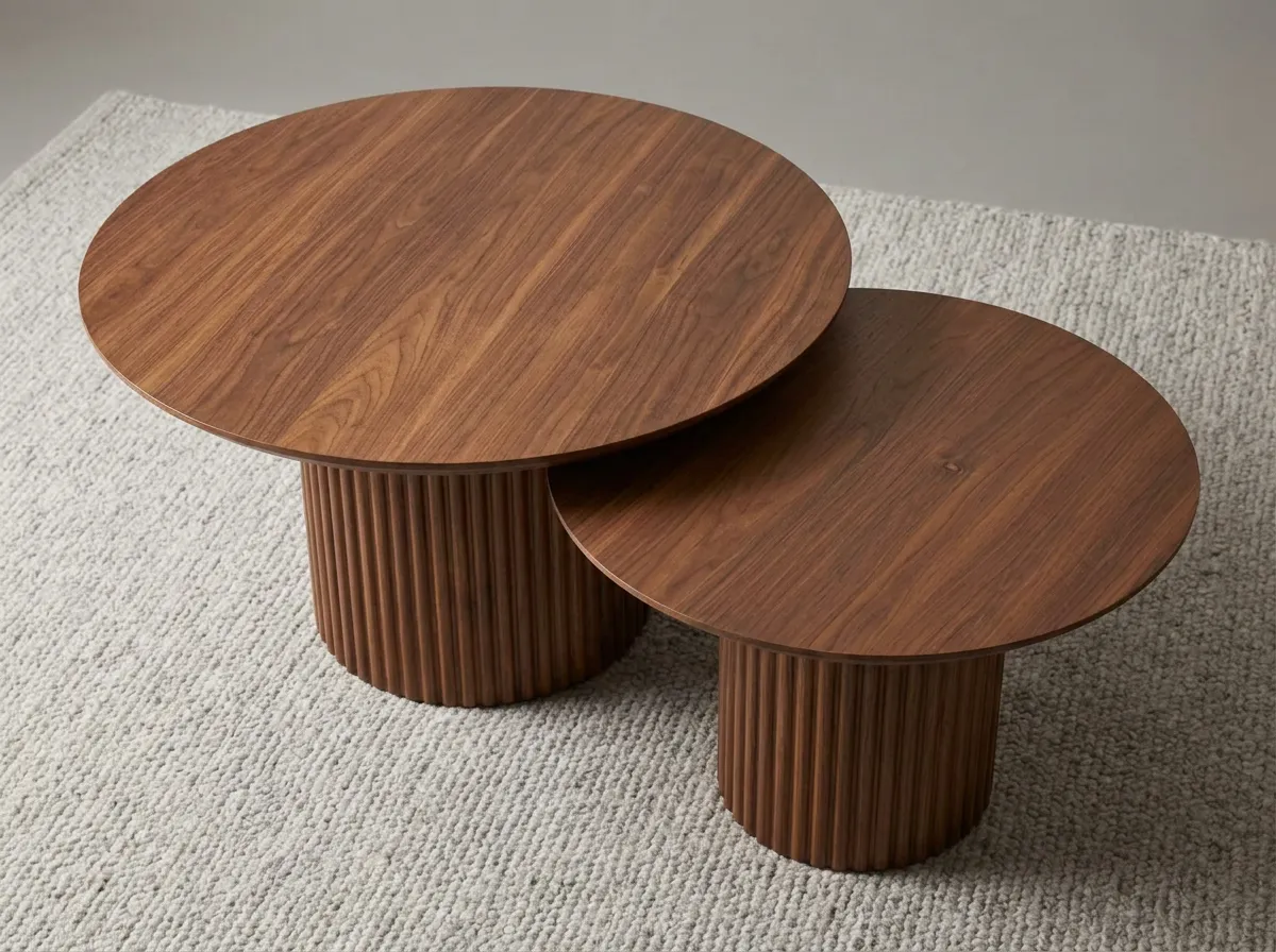 Table Basse Gigogne Duo Noyer