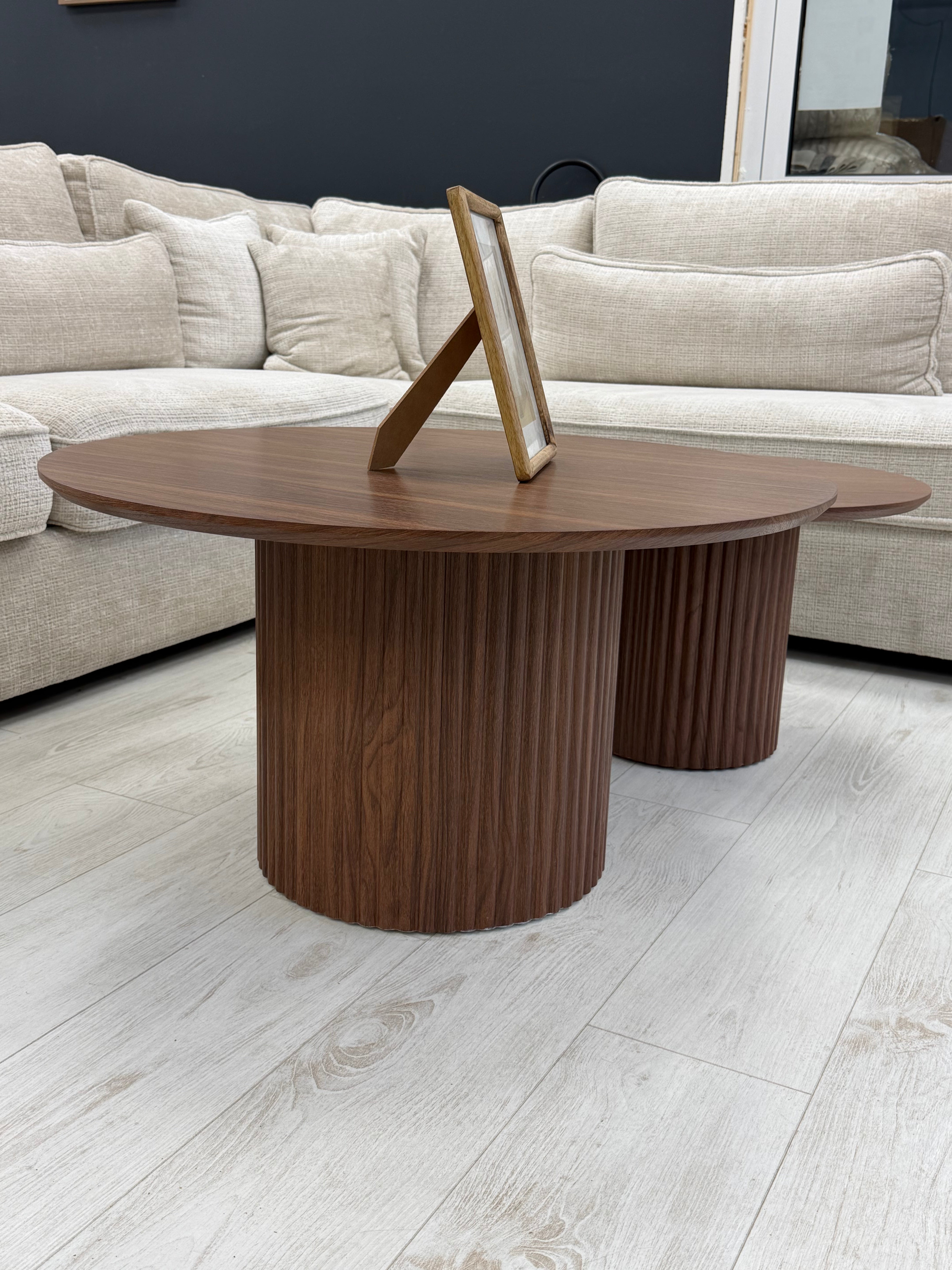 Table Basse Gigogne Duo Noyer