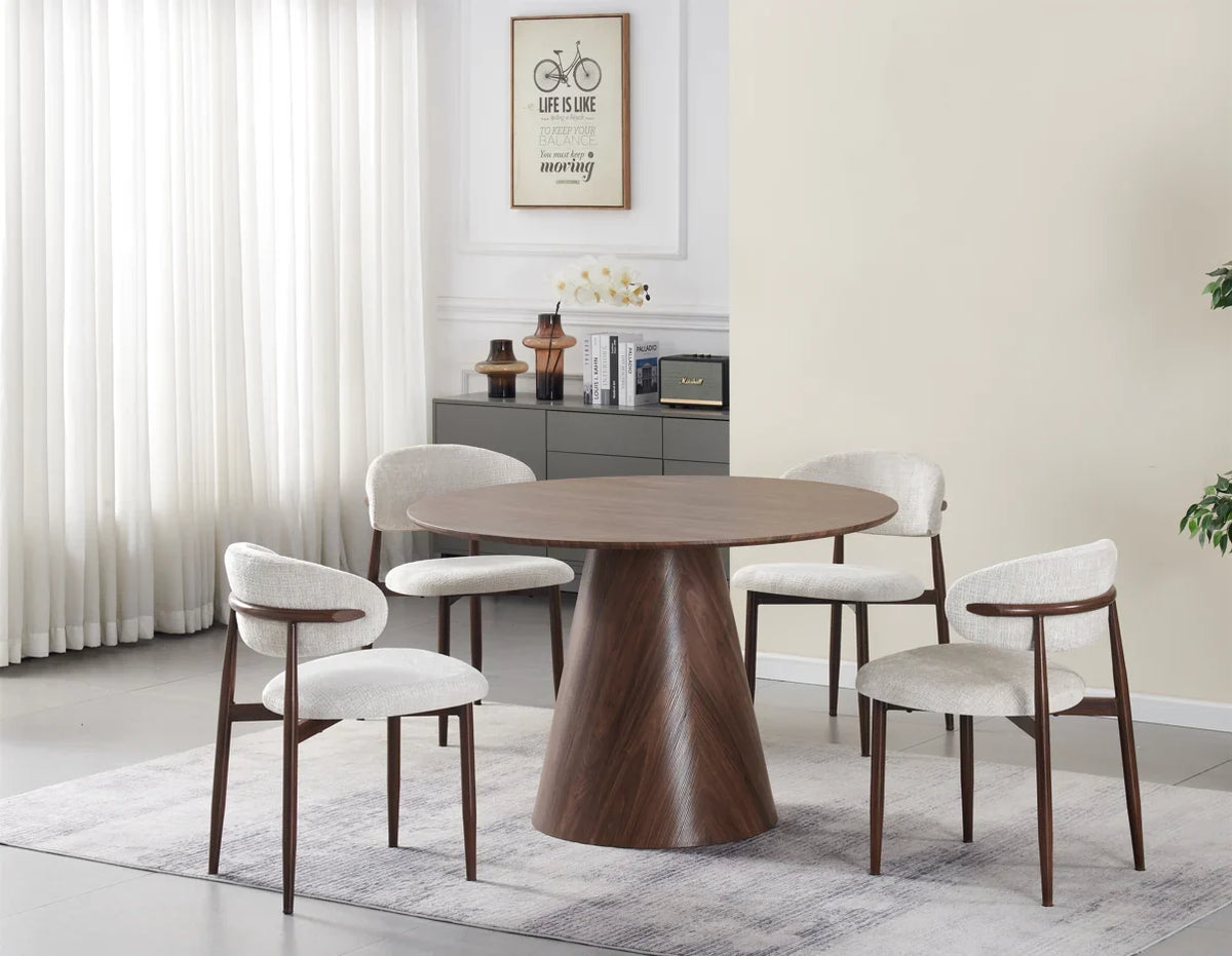 Table à manger Alma noyer 1m20