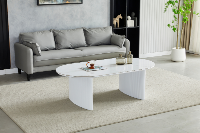 Table basse Joséphine Marbre Blanc